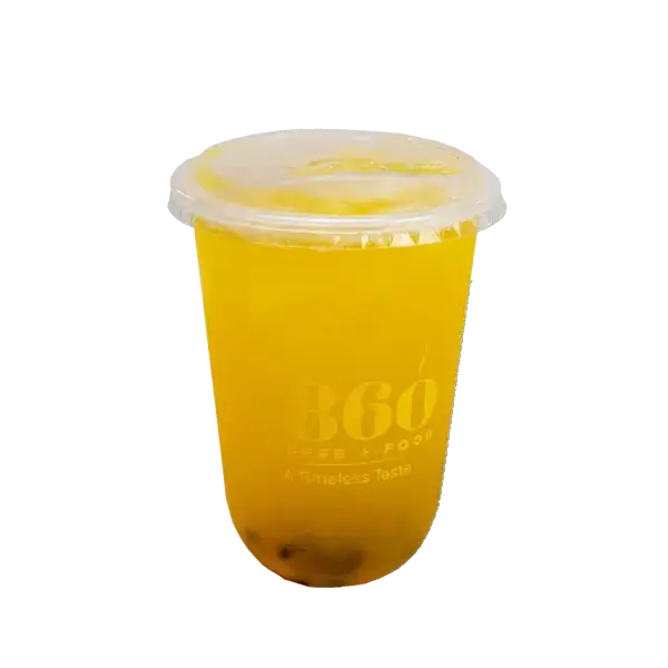 Refreshing Passion Fruit Soda Pop with ice, a fruity Top 9 Best Seller drink at 1860 Coffee + Food Zamboanga cafe
