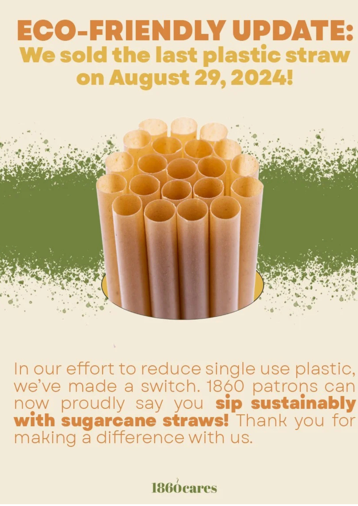 Goodbye Plastic Straws
